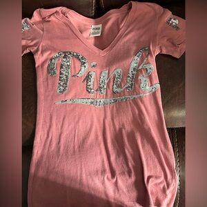 Pink Victoria’s Secret shirt Xs